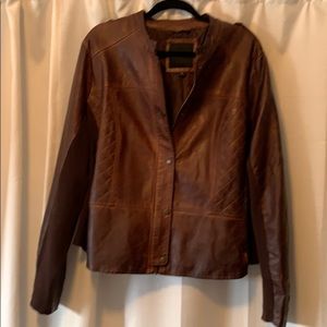 Maurices Brown Faux-Leather Jacket